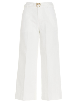 Pinko Peggy Cropped Palazzo Jeans