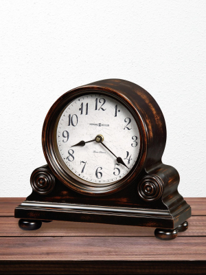 Howard Miller 635150 Howard Miller Murray Mantel Clock 635-150 Worn Black (brown Undertone)