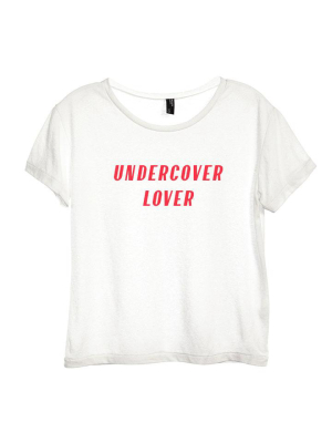 Undercover Lover [distressed Women's 'baby Tee']