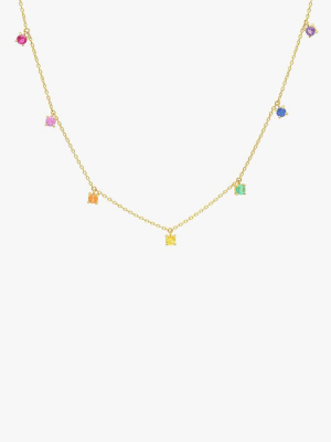 Rainbow Charm Necklace