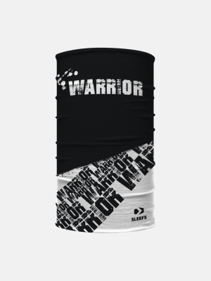 Black White Warrior Neck Gaiter