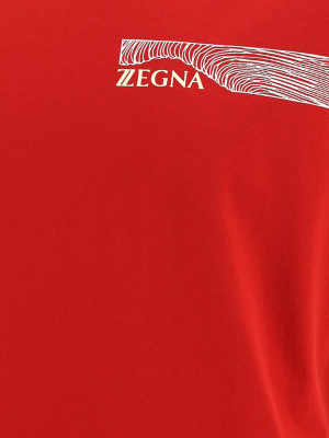 Z Zegna Logo Print T-shirt