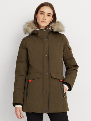 Contrast Heavy Down Coat