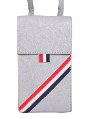 Thom Browne Rwb Stripe Strapped Phone Holder