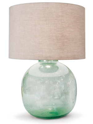 Seeded Recycled Glass Table Lamp