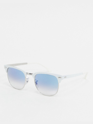 Ray-ban Clubmaster Sunglasses In Clear Orb3716