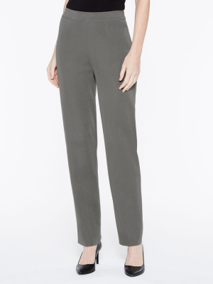 Straight Leg Knit Pant, Mink Grey