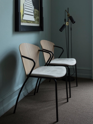 Bessi Stacking Chair - Upholstered Seat