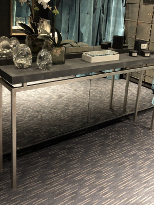 Benjamin Narrow Console Table Silver