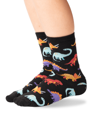 Kid's Dinosaur Crew Socks