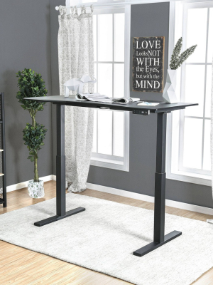 Iohomes Baron Contemporary Adjustable Office Stand Up Table- Large