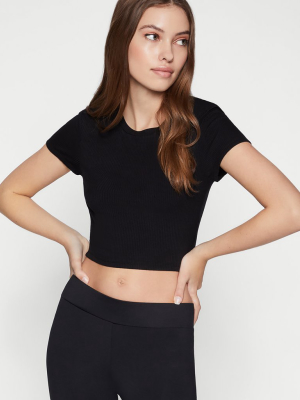 Cropped Fitted Baby Tee