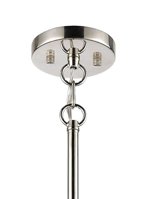 Boudreaux 8-light Chandelier In Polished Nickel With Frosted