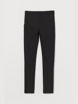 Skinny Fit High Twill Pants