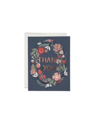 Forest Blue Thank You Card -  Rc1