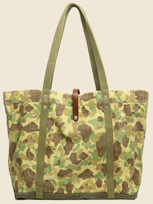 Camo Twill Tote - Olive Frog Skin