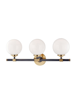 Hudson Valley Bowery 3 Light Vanity Sconce