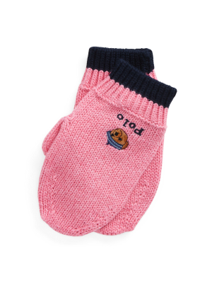 Polo Bear Cotton Mittens