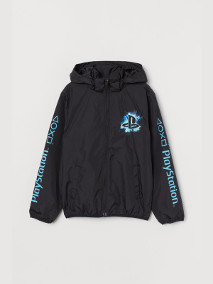 Printed Windbreaker