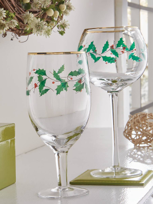 Holiday 4-piece Wine Glass Set