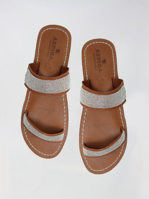 Nakuru Leather Sandals | Silver