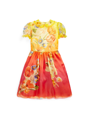 Floral Silk Organza Dress