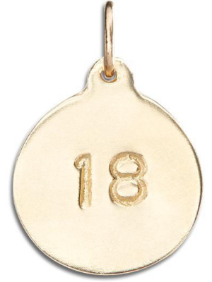 "18" Disk Charm