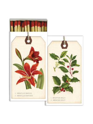 Matches - Holiday Botanical Tags - Red