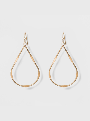 Textured Wire Teardrop Earrings - Universal Thread™