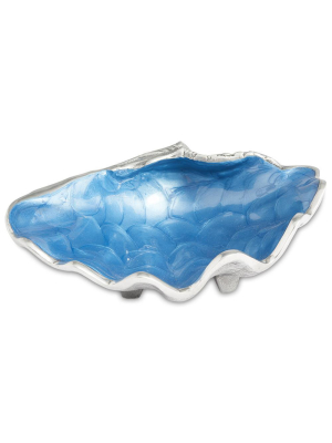 Julia Knight Tahitian Clam Shell 8" Bowl In Azure