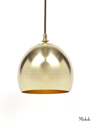 Brass Finial Dome Pendant Lamp
