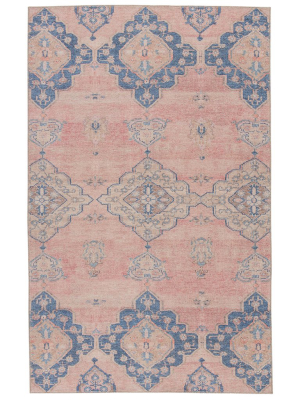 Blu Home Kairos Rug - Medallion Pink/blue