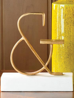Global Views Ampersand Object-gold