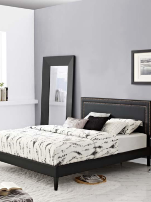 Veronica Twin Platform Bed With Round Splayed Legs