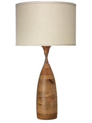 Jamie Young Amphora Table Lamp In Natural Wood