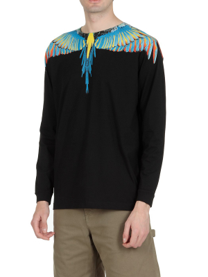 Marcelo Burlon County Of Milan Wings-print Crewneck Sweatshirt