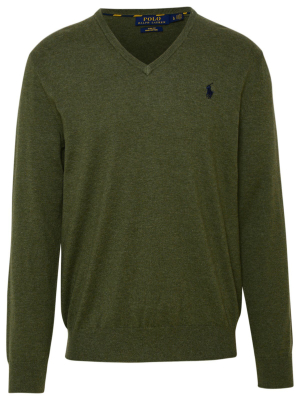 Polo Ralph Lauren Logo Embroidered Knitted Jumper