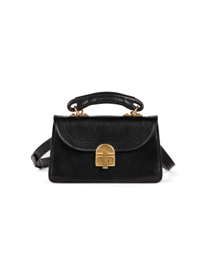 Juliette Small Suede Top Handle Bag