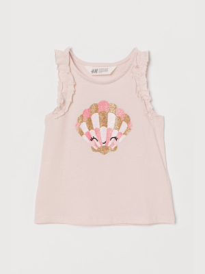 Ruffle-trimmed Tank Top