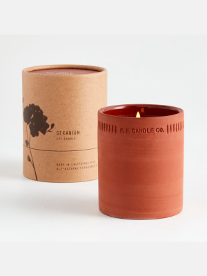 Geranium Terra Candle