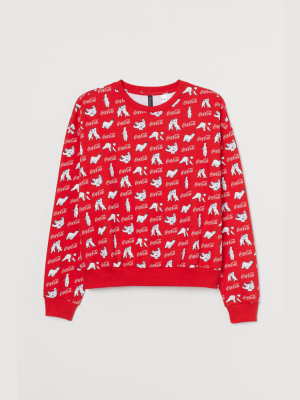 H&m+ Printed Sweatshirt