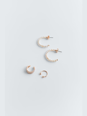 Pack Of Ear Cuffs And Earrings