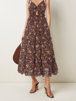 Kali Floral-print Cotton-blend Dress