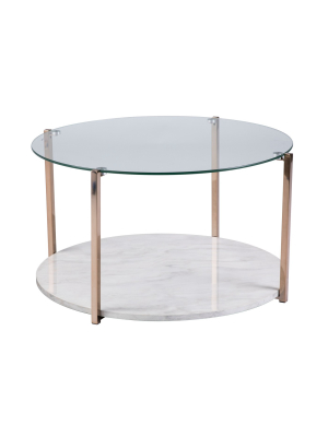 Agnes Cocktail Table Warm Gold - Aiden Lane