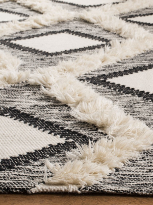 Black/ Ivory Diamond Easton Rug