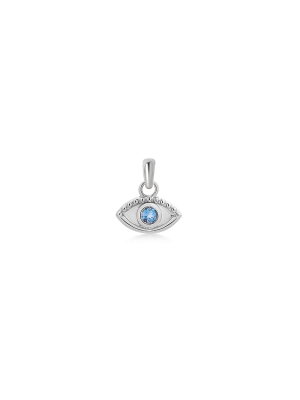 Evil Eye Pendant - Silver