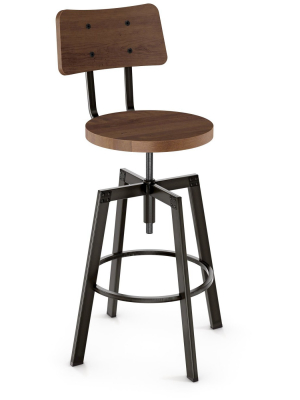 Woodland Adjustable Barstool Steel - Amisco