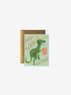 Birthday Card - Have A Dino-mite Birthday