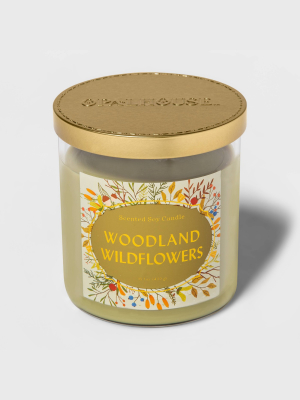 15.1oz Lidded Glass Jar 2-wick Woodland Wildflowers Candle - Opalhouse™