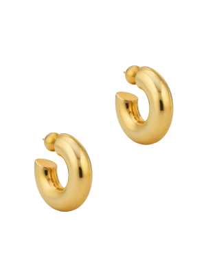 Small Gold Donut Hoops